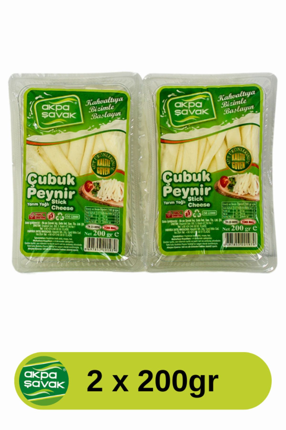 Ak-pa Şavak Akpa Şavak Çubuk Peynir (2 x 200 gr)