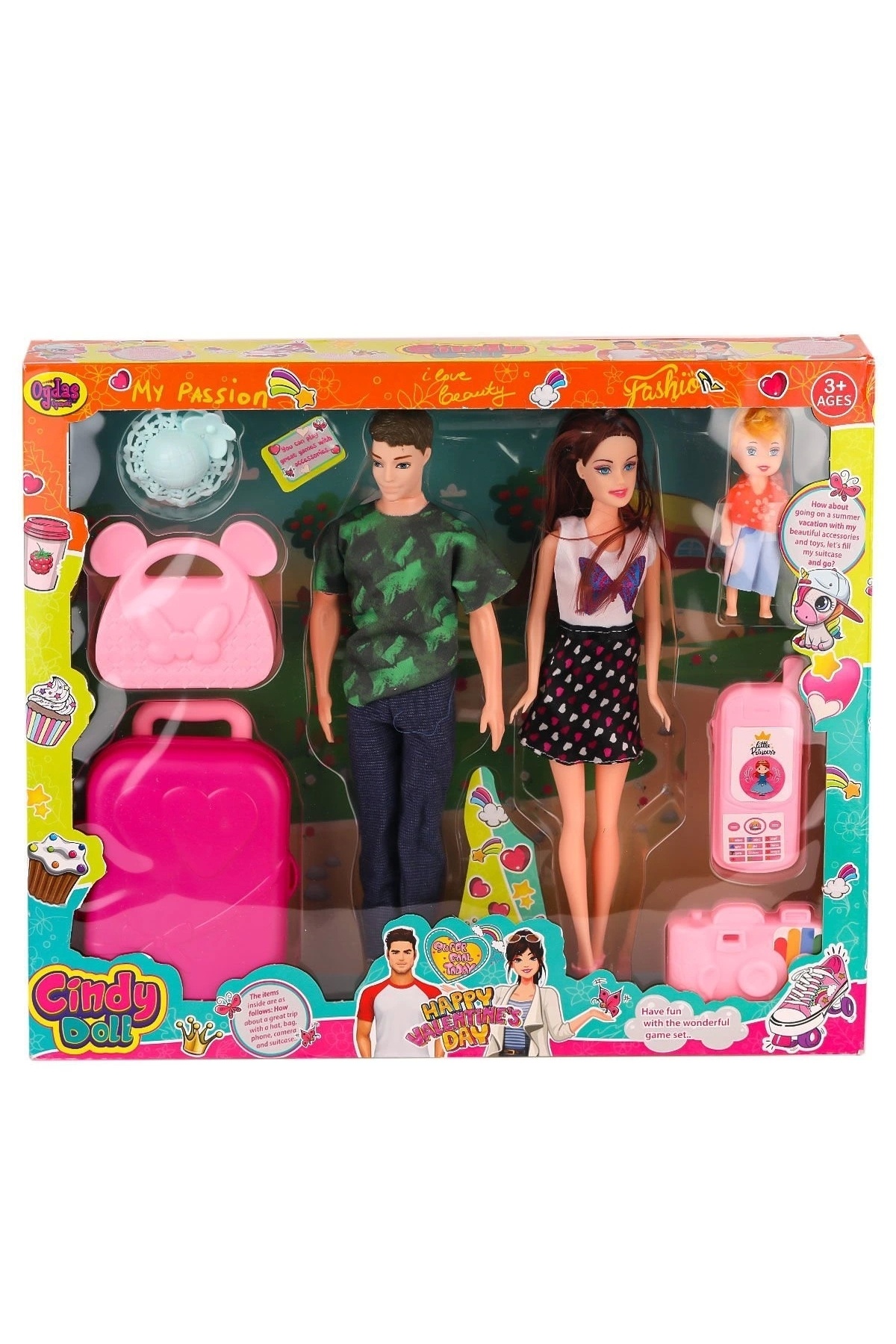 Genel Markalar 02455 Cindy Doll Aile Tatil Seti -Oydaş Oyuncak