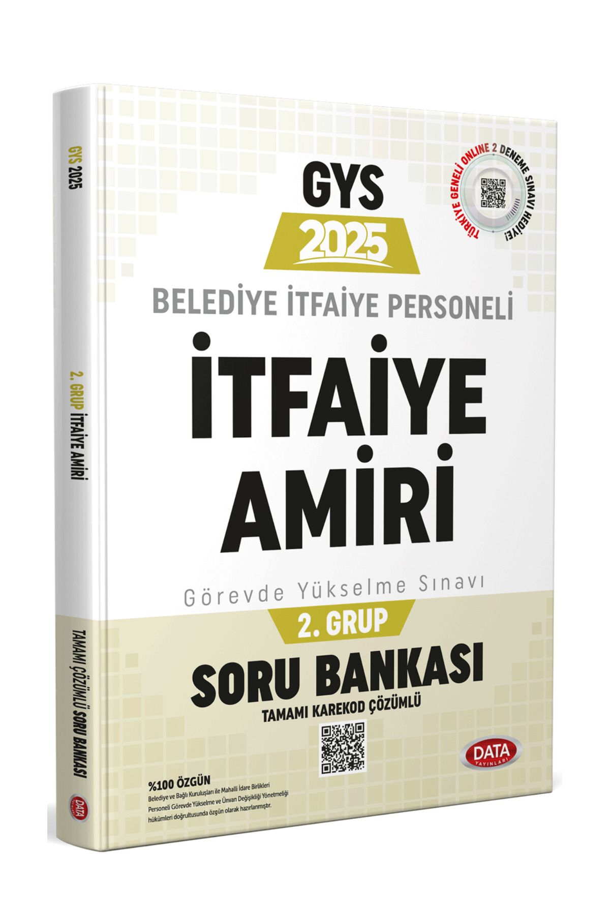 Data Yayınları 2025 GYS Belediye İtfaiye Personeli İtfaiye Amiri 2. Grup Karekod Çözümlü Soru Bankası