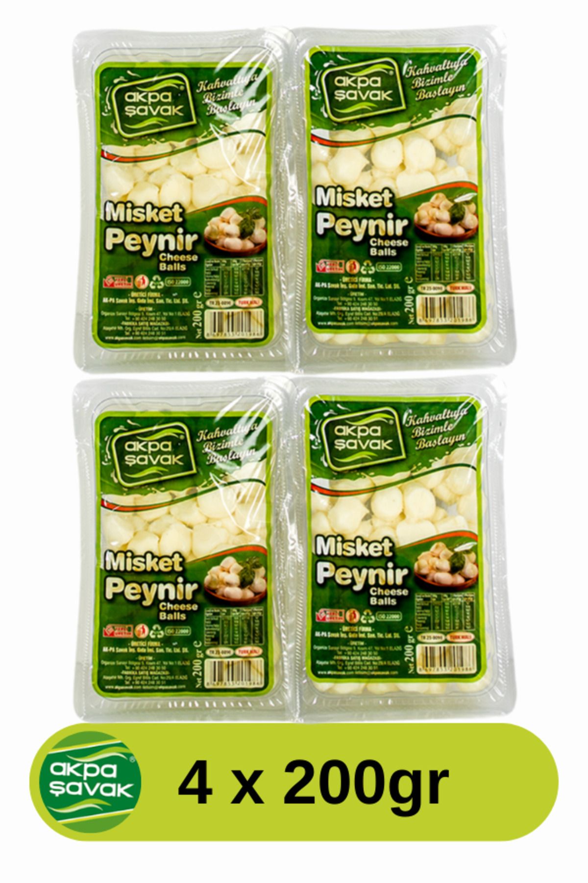 Ak-pa Şavak Akpa Şavak Misket Peyniri (4 x 200gr)