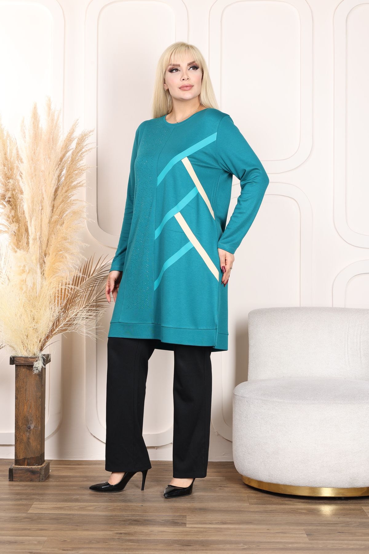 PALSİS-Women Large Size Women's Tunic 4