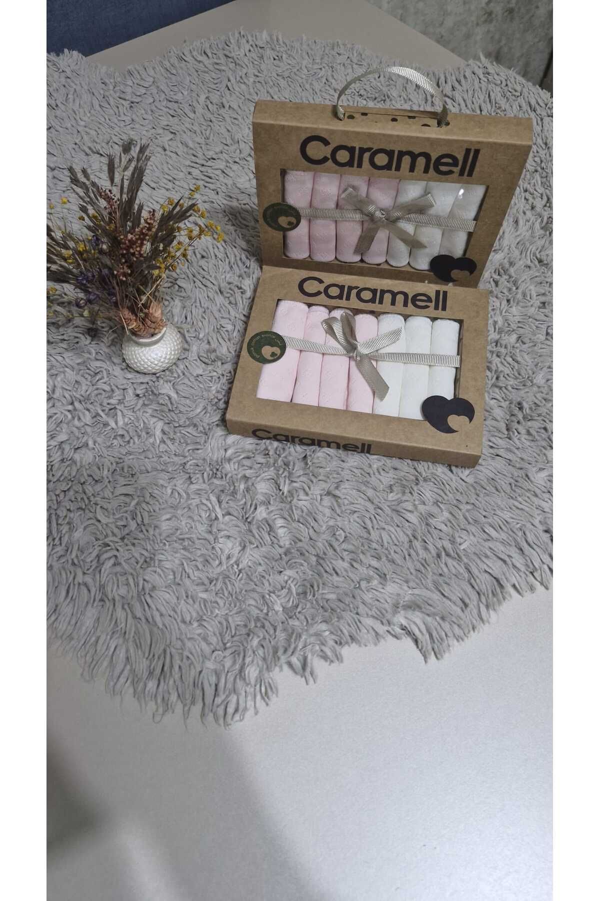 Caramell 7'li Ağız Silme Mendili (2'Lİ PAKET)