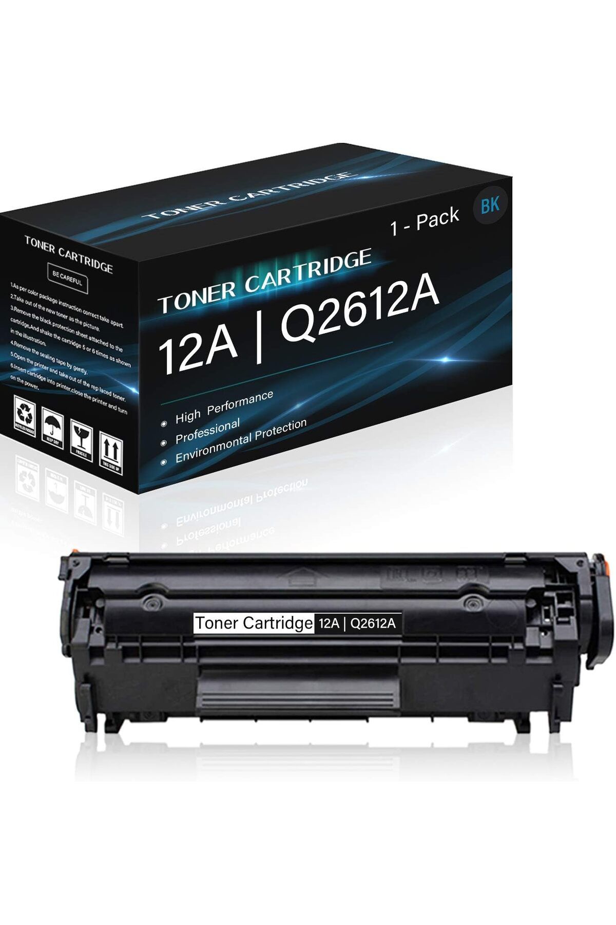 UCUZTEKNO Hp 12A- Q2612A Laserjet 1010 1012 1015 1018 1020 1020 1022 1022N 3015 Yazıcı Uyumlu Muadil Toner