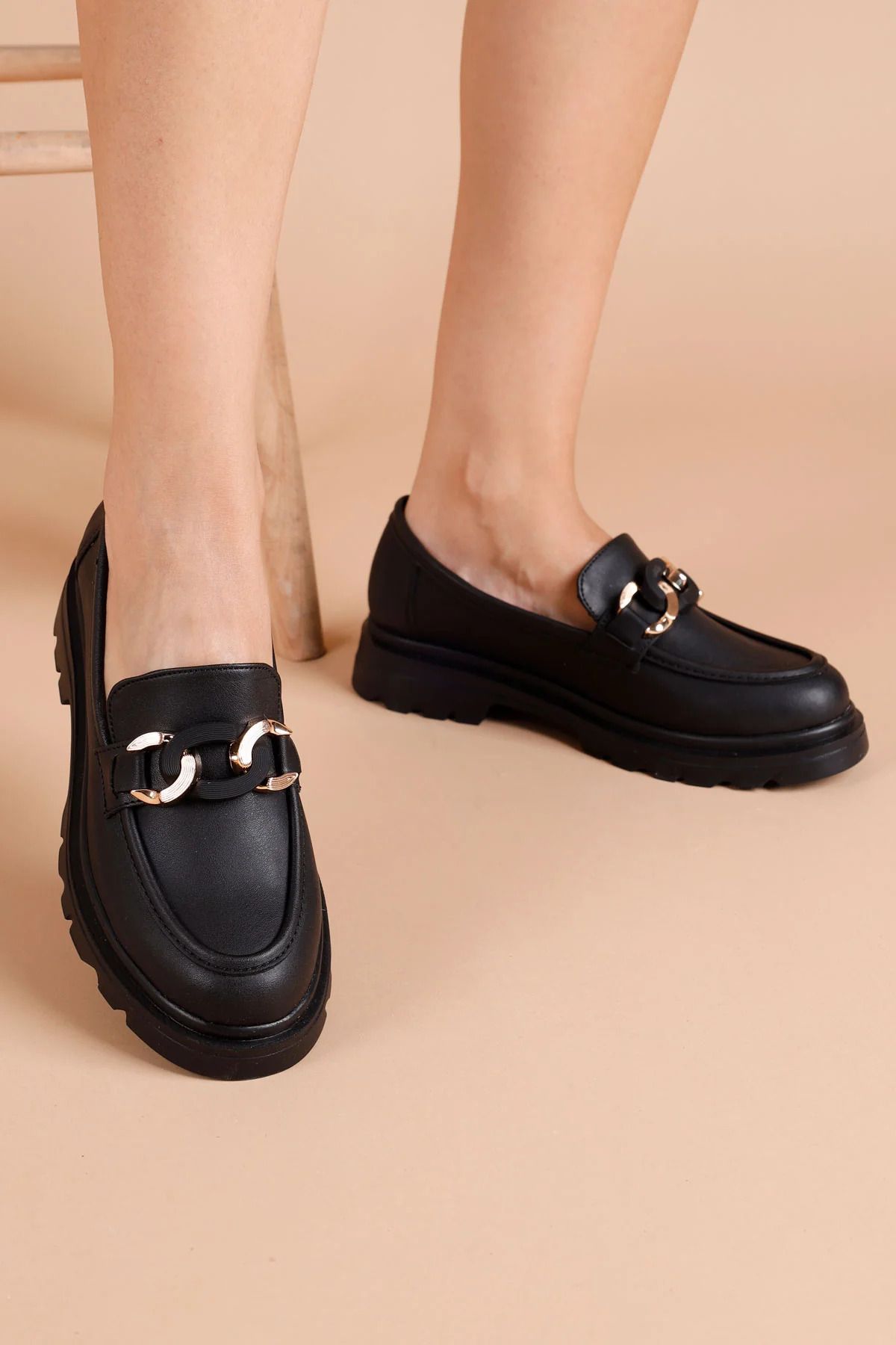 ARME CITY CASLE&BLACK AC035260-1 LOAFER ORTOPEDİK TABAN TOKALI GÜNLÜK AYAKKABI