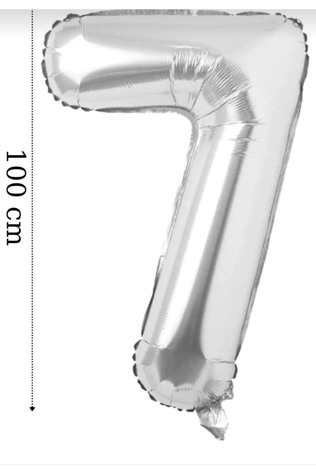 ALYA PARTİ Gümüş Rakam Folyo Balon Büyük Boy
