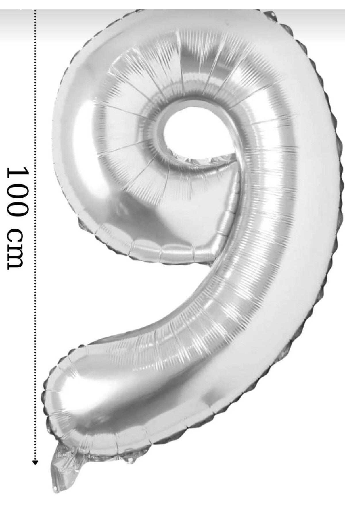 ALYA PARTİ Gümüş Rakam Folyo Balon Büyük Boy