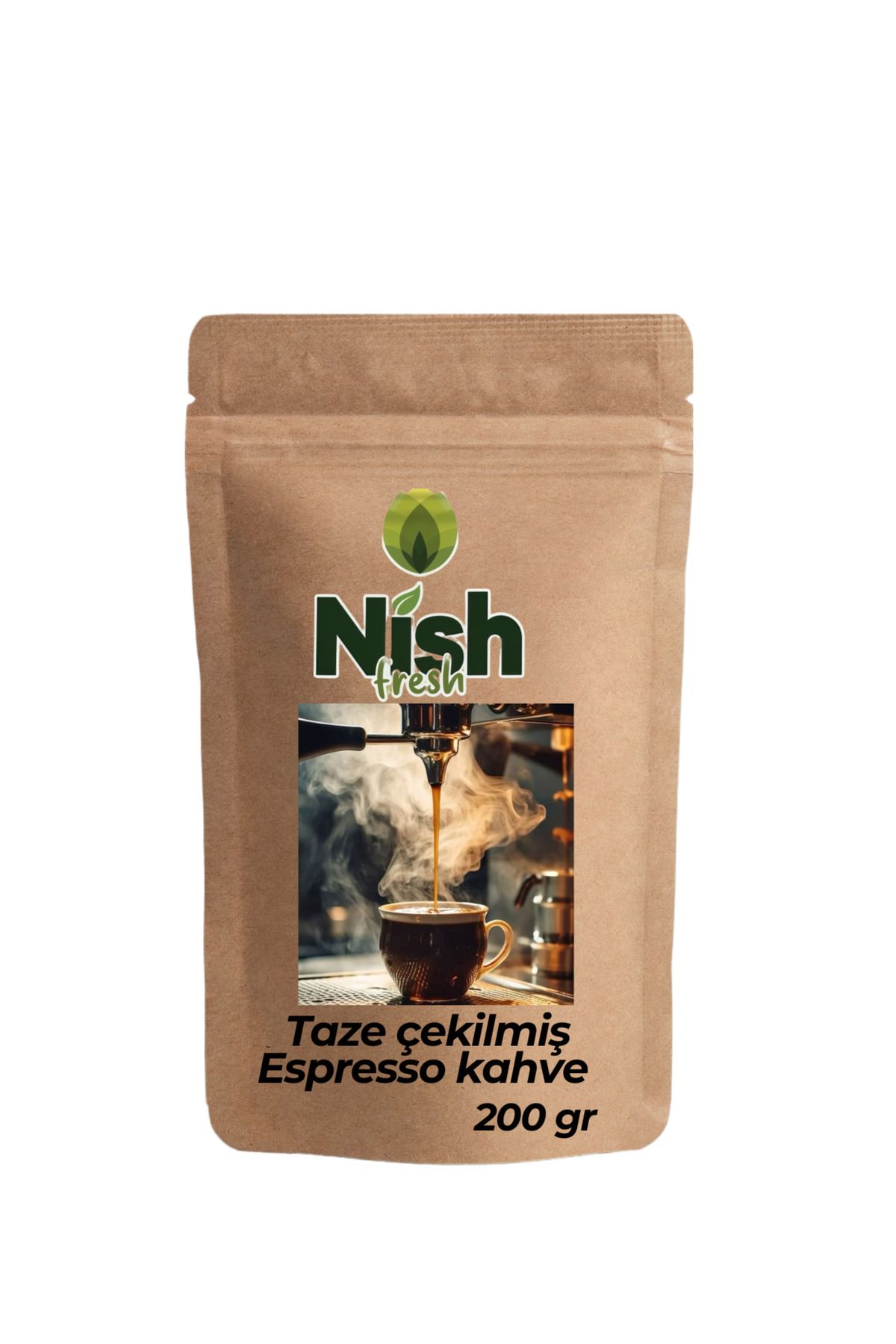 nish fresh Espresso Kahve-200 gram (Taze Çekilmiş )