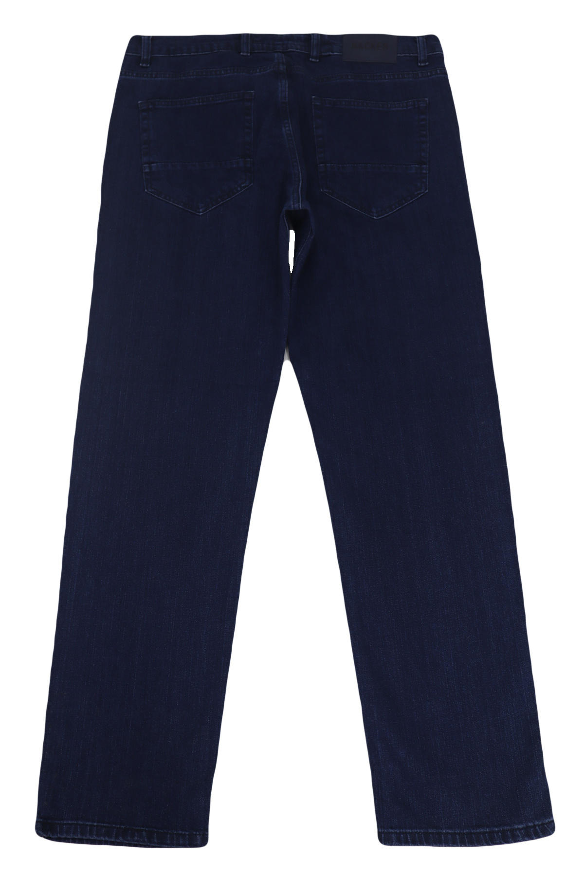 HACKER DENIM-Fistan Store Men's Navy Blue High Waist Relaxed Fit Wide Leg Oversize Jean Pants 5