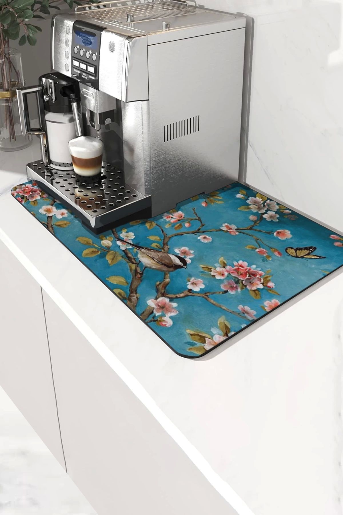 Valerine Life Kahve Makinesi Matı Sıvı Geçirmez Kaymaz Yıkanır Çaycı Çay Espresso Makinesi Pad 35x45cm 27250202