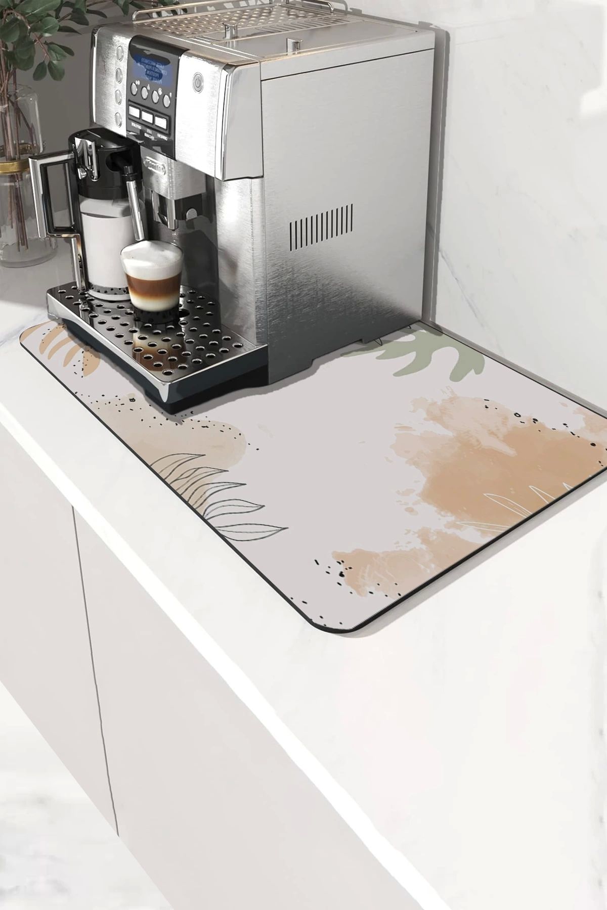 Valerine Life Kahve Makinesi Matı Sıvı Geçirmez Kaymaz Yıkanır Çaycı Çay Espresso Makinesi Pad 35x45cm 27241231