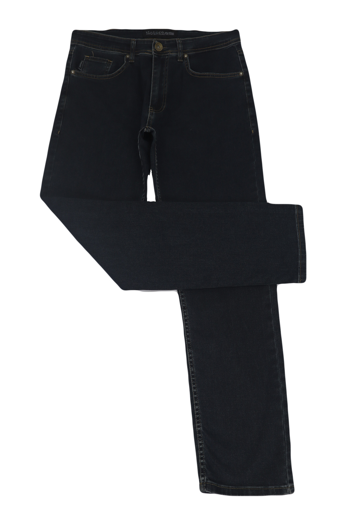 HACKER DENIM-Fistan Store Men's Green High Waist Comfortable Cut Pipe Leg Large Size Jean Trousers 2