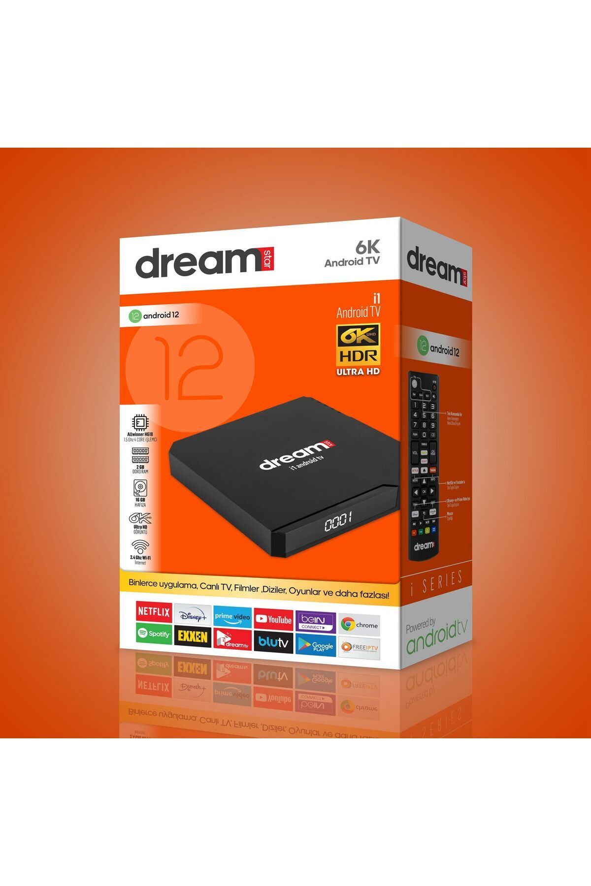 Dreamstar İ1 6K Android  12 MEDİA PLAYER