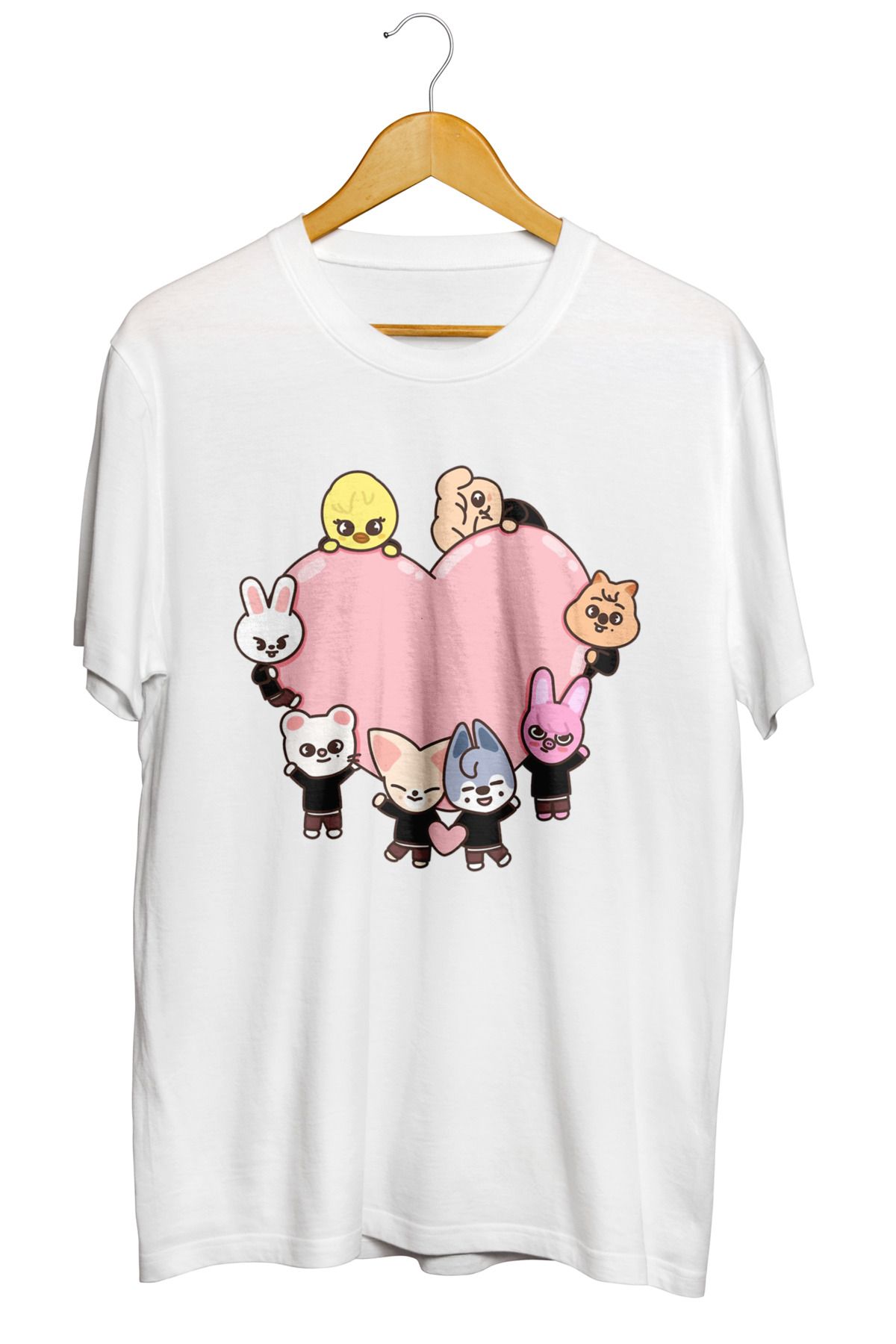 karikatürstore Stray Kids Szoo Baskılı Kaliteli Unisex Tişört