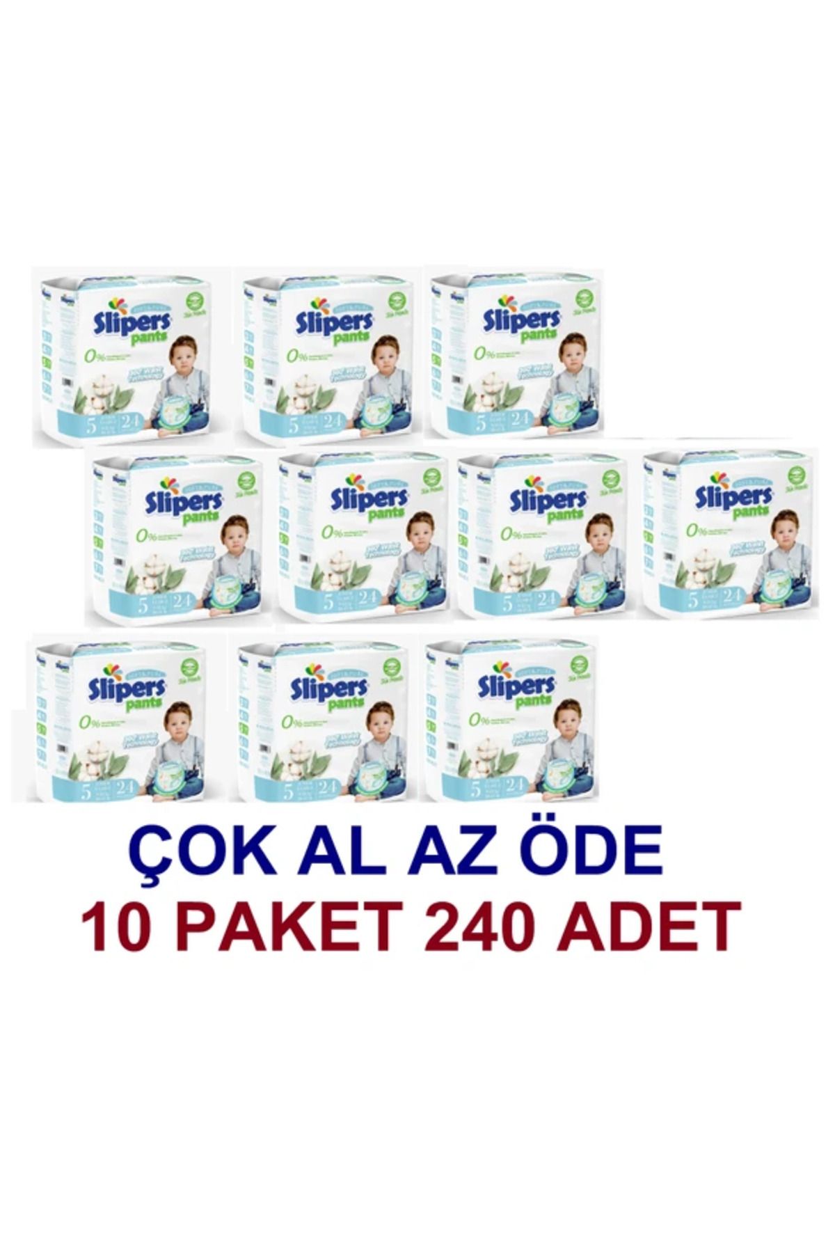 PREDO SLİPERS KÜLOT 5 JUNİOR BOY 24 LÜ(10*24=240)