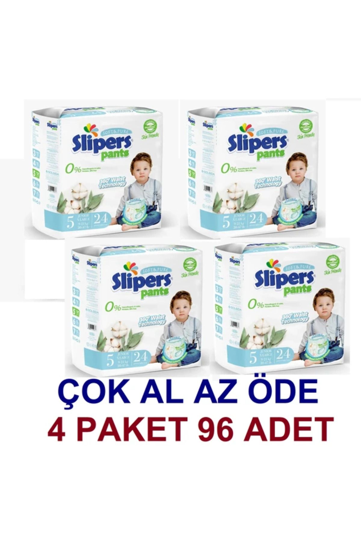 PREDO SLİPERS KÜLOT 5 JUNİOR BOY 24 LÜ(4*24=96)