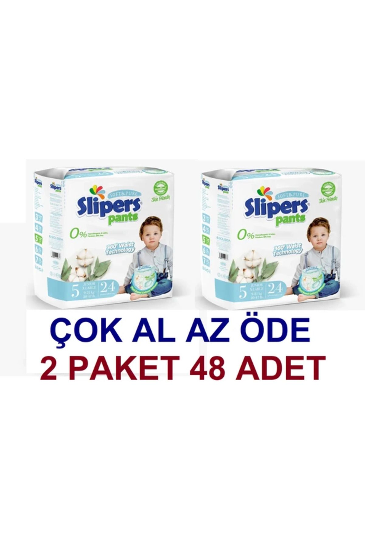 PREDO SLİPERS KÜLOT 5 JUNİOR BOY 24 LÜ (2*24= 48)