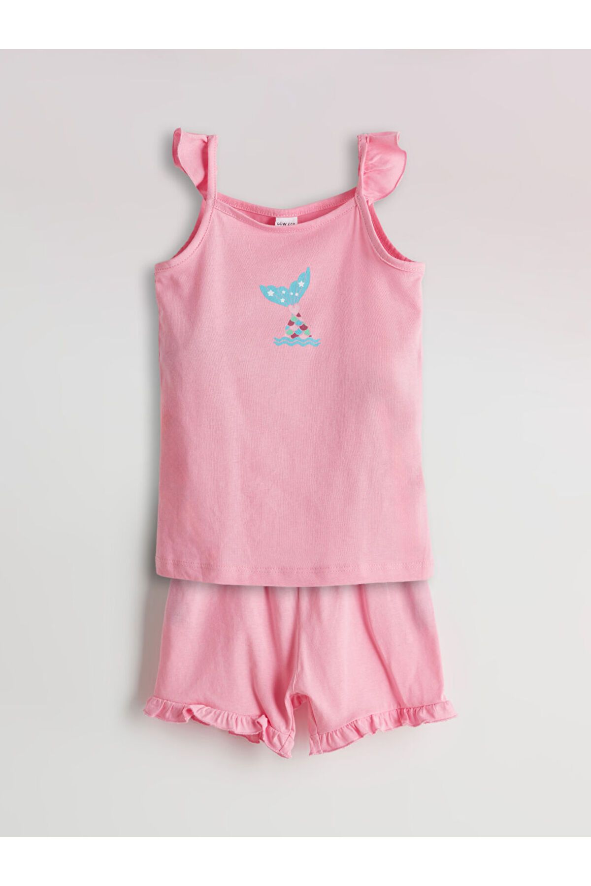 LC Waikiki Yeni Sezon Baskili Kiz Bebek Atlet ve Sort 2'li - S5LJ13Z1