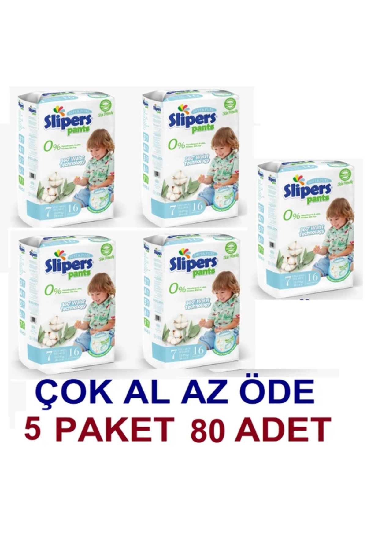 PREDO SLİPERS KÜLOT 7 XXX LARGE BOY 16 LI(5*16=80)