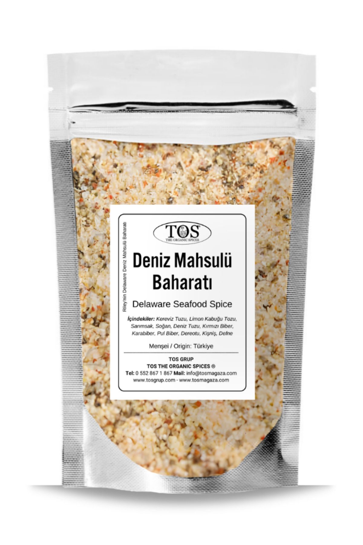 TOS The Organic Spices Riley'nin Delaware Deniz Mahsulü Baharatı 100 gr Riley's Delaware Seafood Spice