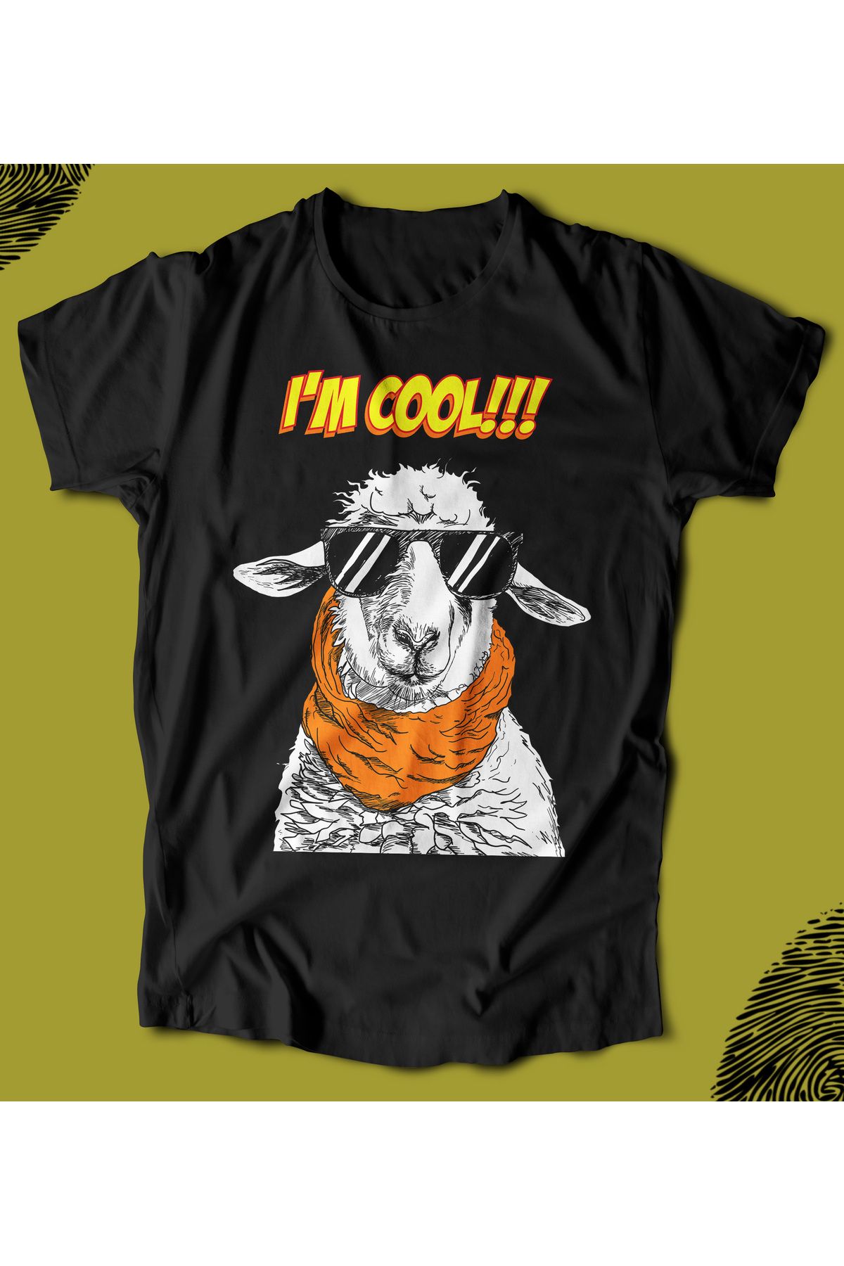 BUTSHIRT I'm COOL‘ Baskılı 'Regular-Fit' Unisex Tişört