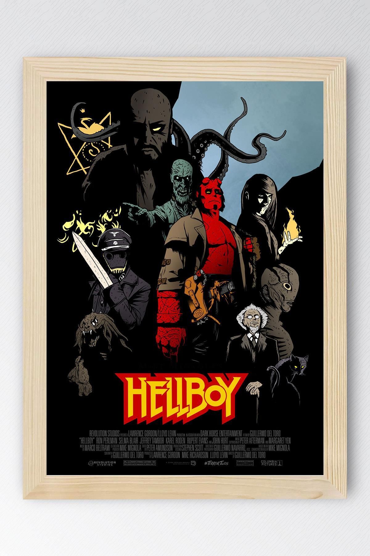 Saturn Hellboy Çerçeveli Tablo - Film Posteri Tablo