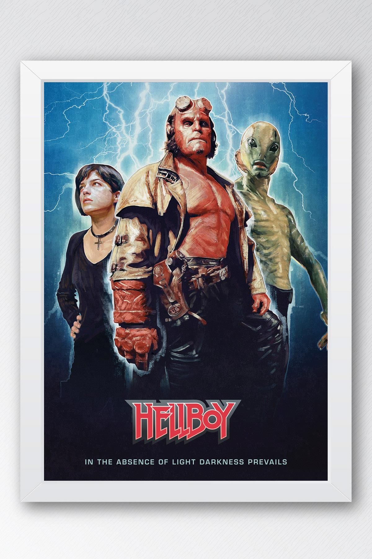 Saturn Hellboy Çerçeveli Tablo - Film Posteri Tablo