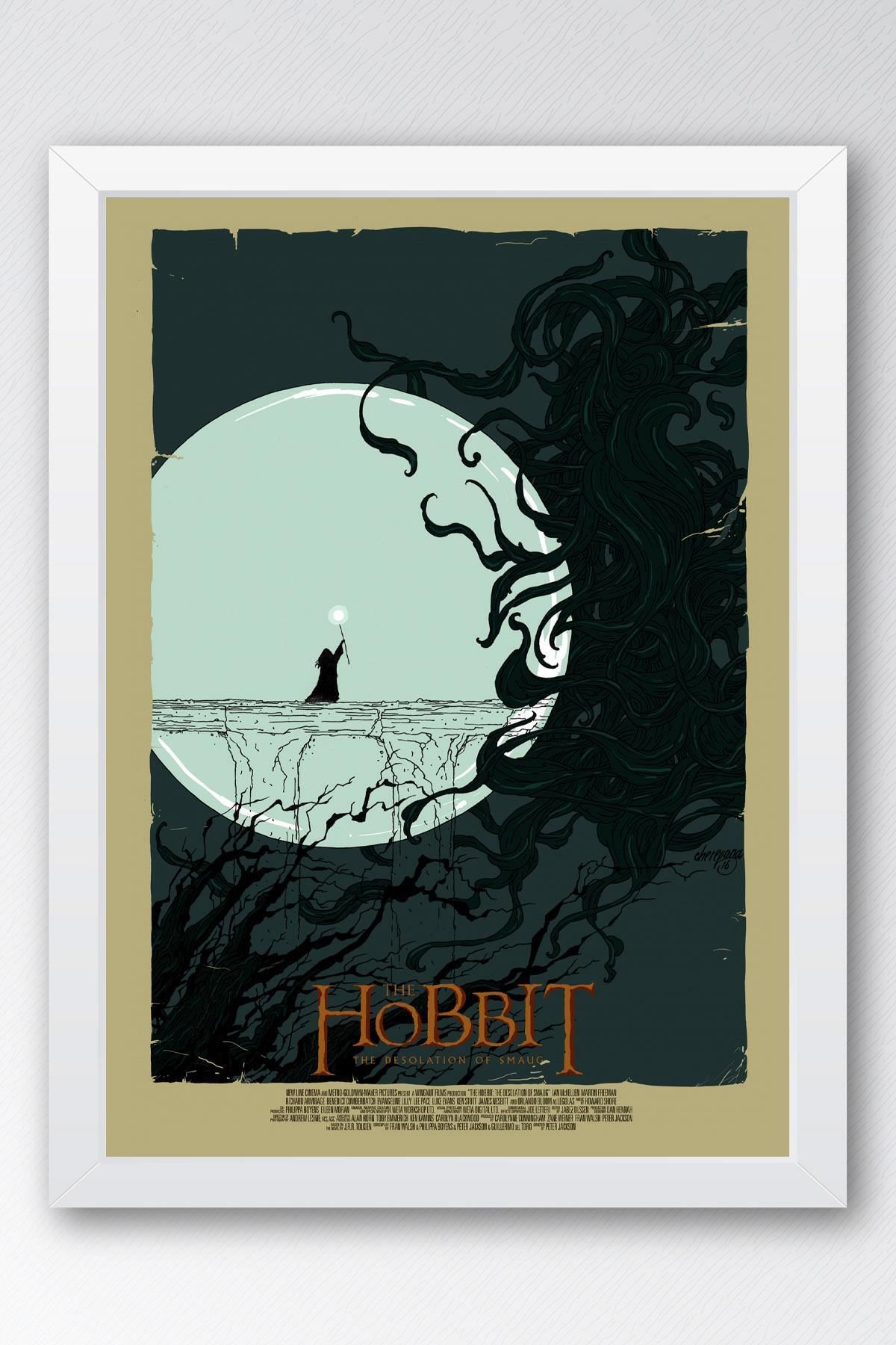 Saturn The Hobbit Çerçeveli Tablo - Film Posteri Tablo