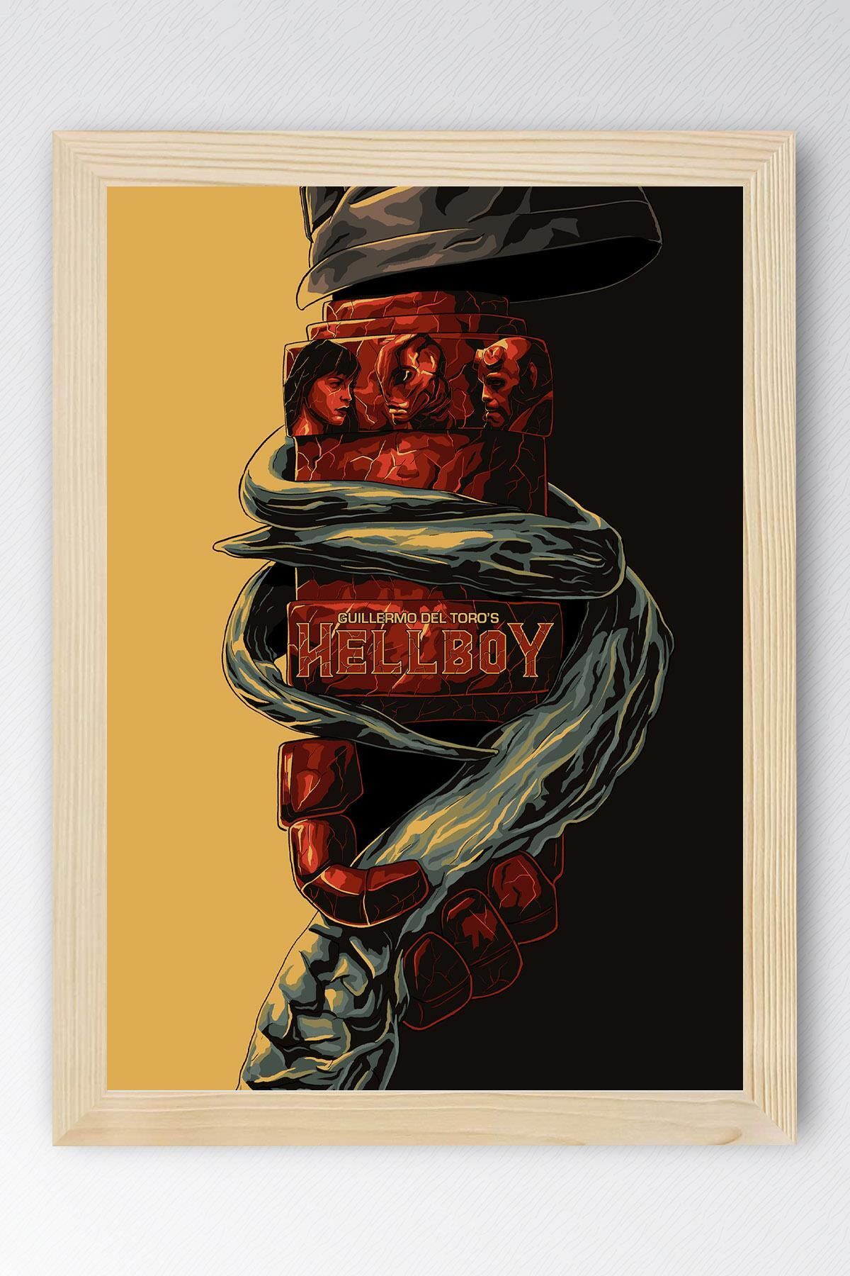 Saturn Hellboy Çerçeveli Tablo - Film Posteri Tablo