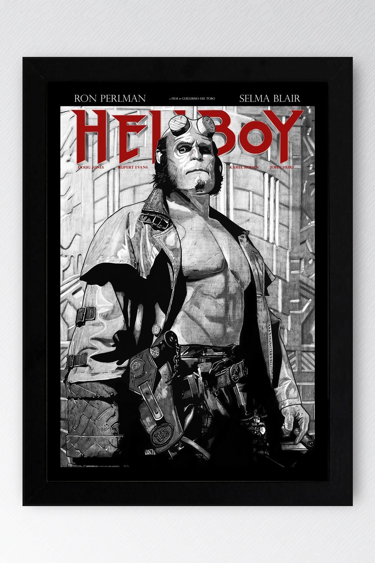 Saturn Hellboy Çerçeveli Tablo - Film Posteri Tablo