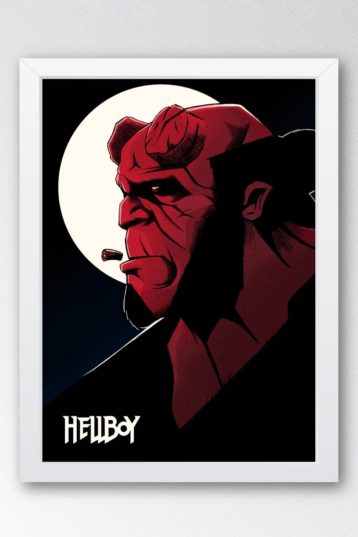 Saturn Hellboy Çerçeveli Tablo - Film Posteri Tablo