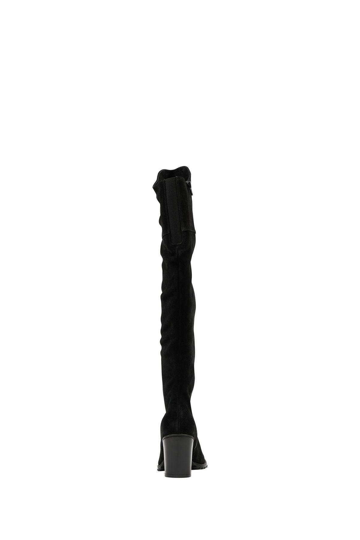 Faina-Verloursleder Overknee-Schuhe 3