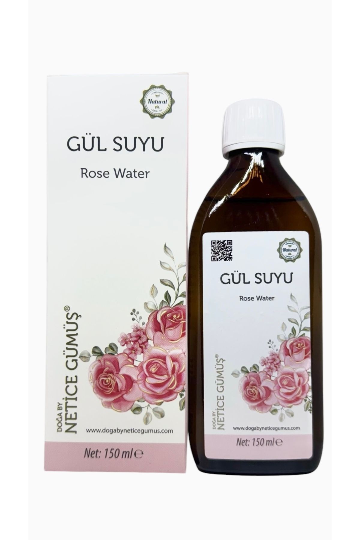 doğa by netice gümüş Gül Suyu 150 ml. Rose Water, Saf - Organik