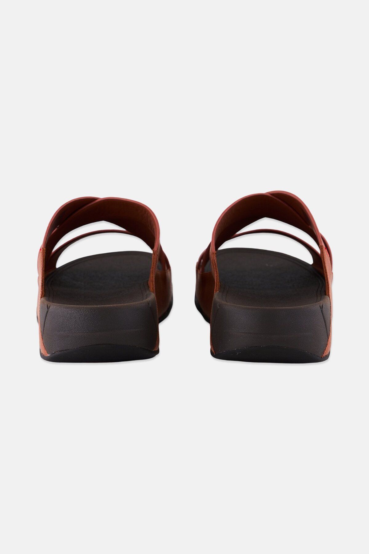 Fitflop-Men Chi Cross Strap Slip On Slides, Dark Tan 2