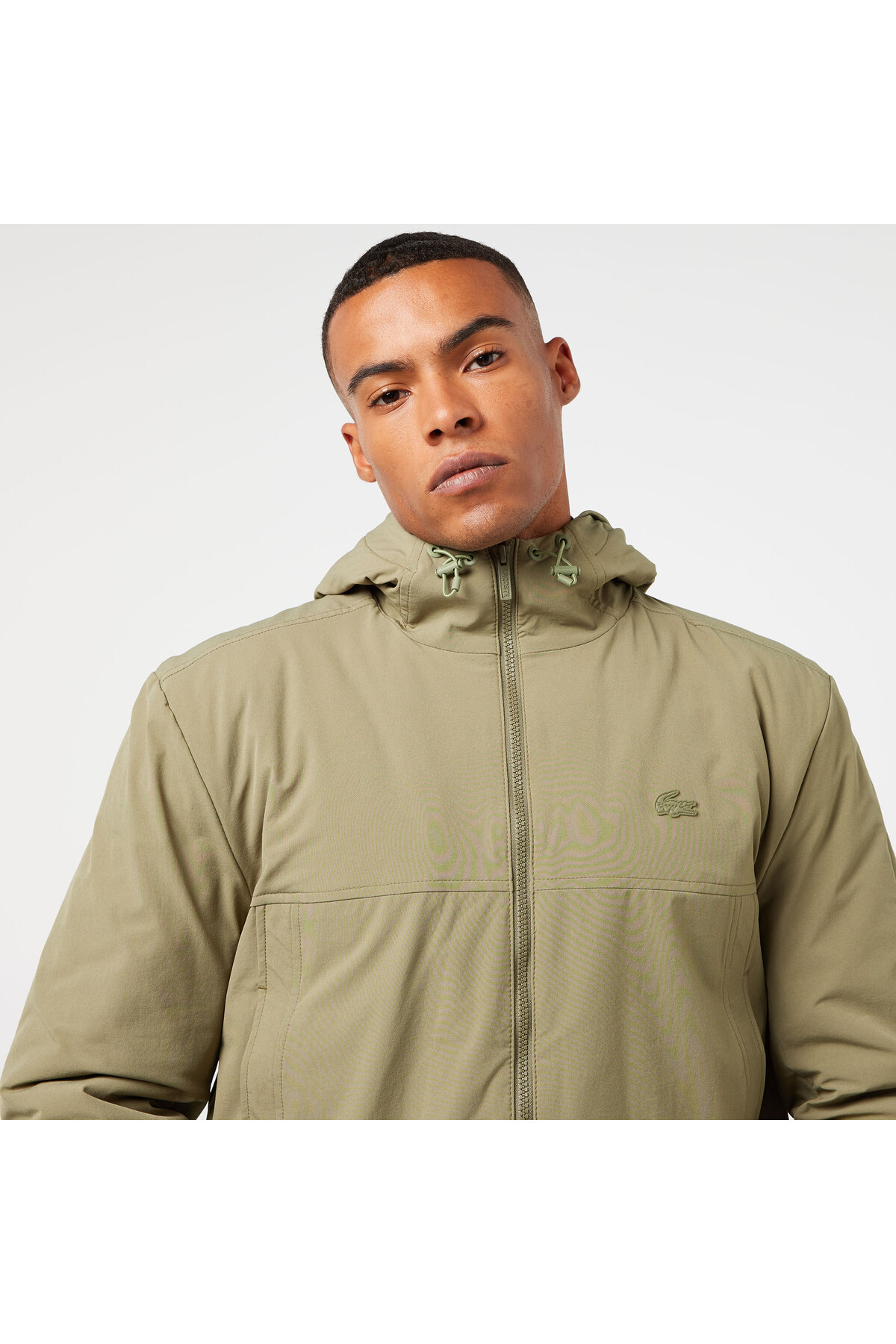 Erkek Relaxed Fit Kapüşonlu Yeşil Yağmurluk — سبز TYCF0C7B95D9ABE60B2676800 — تصویر 4 از 6