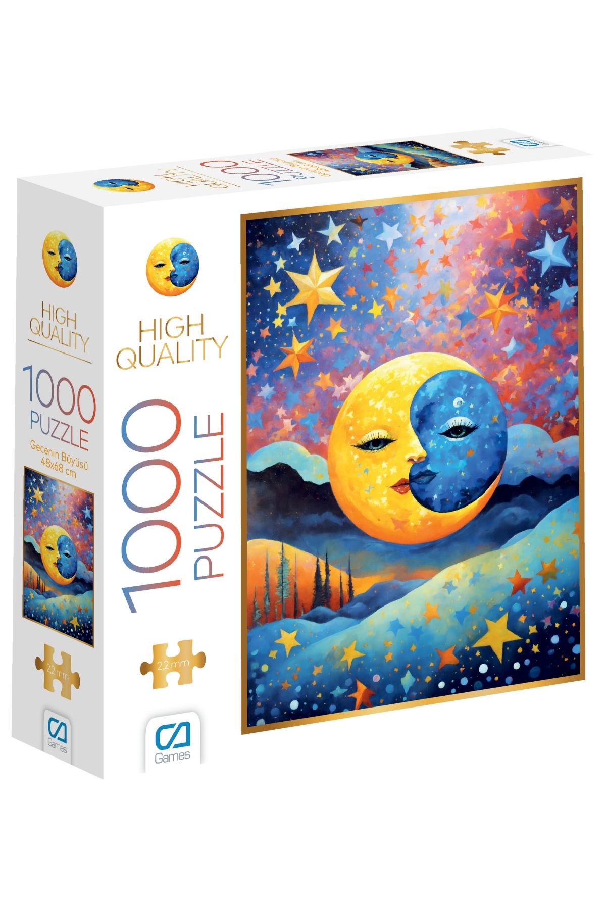 CA Games Gecenin Büyüsü 1000 Parça 2,2mm Kalınlık 48x68cm Profesyonel Hobi Puzzle Yapboz Serisi