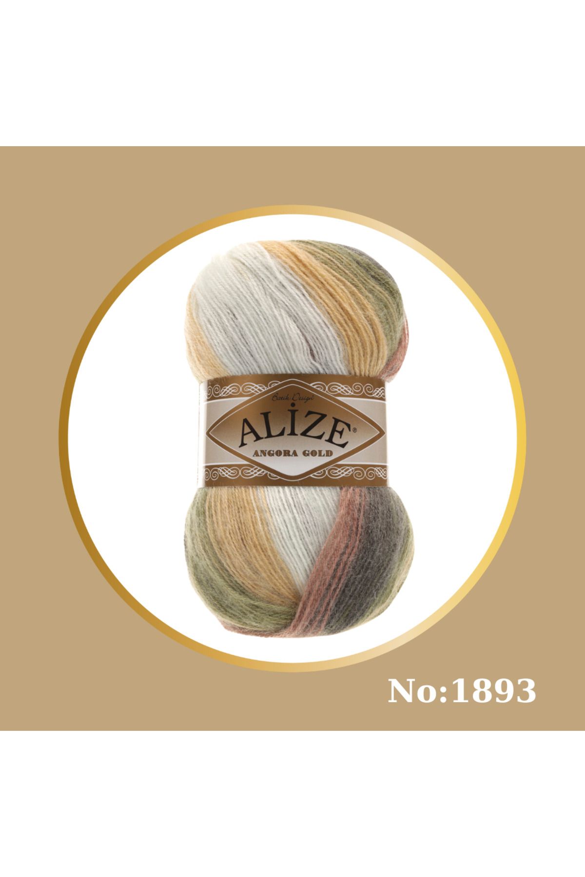 Alize Angora Gold Batik El Örgü İpi 1 Adet Renk Kodu: 1893 / Metraj: 100 gr - 550 m