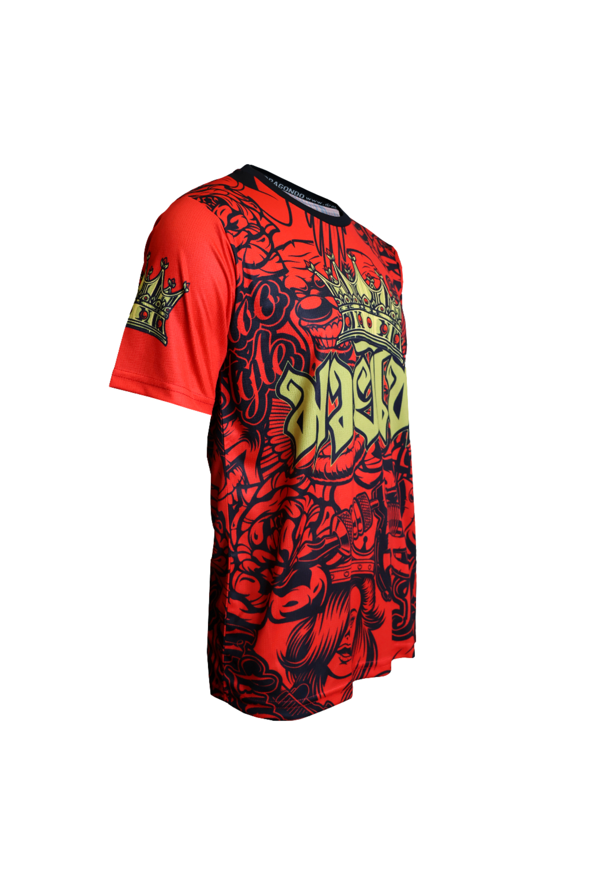 Dragondo TX8598 Muaythai Tişört Dijital Baskılı Muay Thai Tişört Kırmızı görsel 3