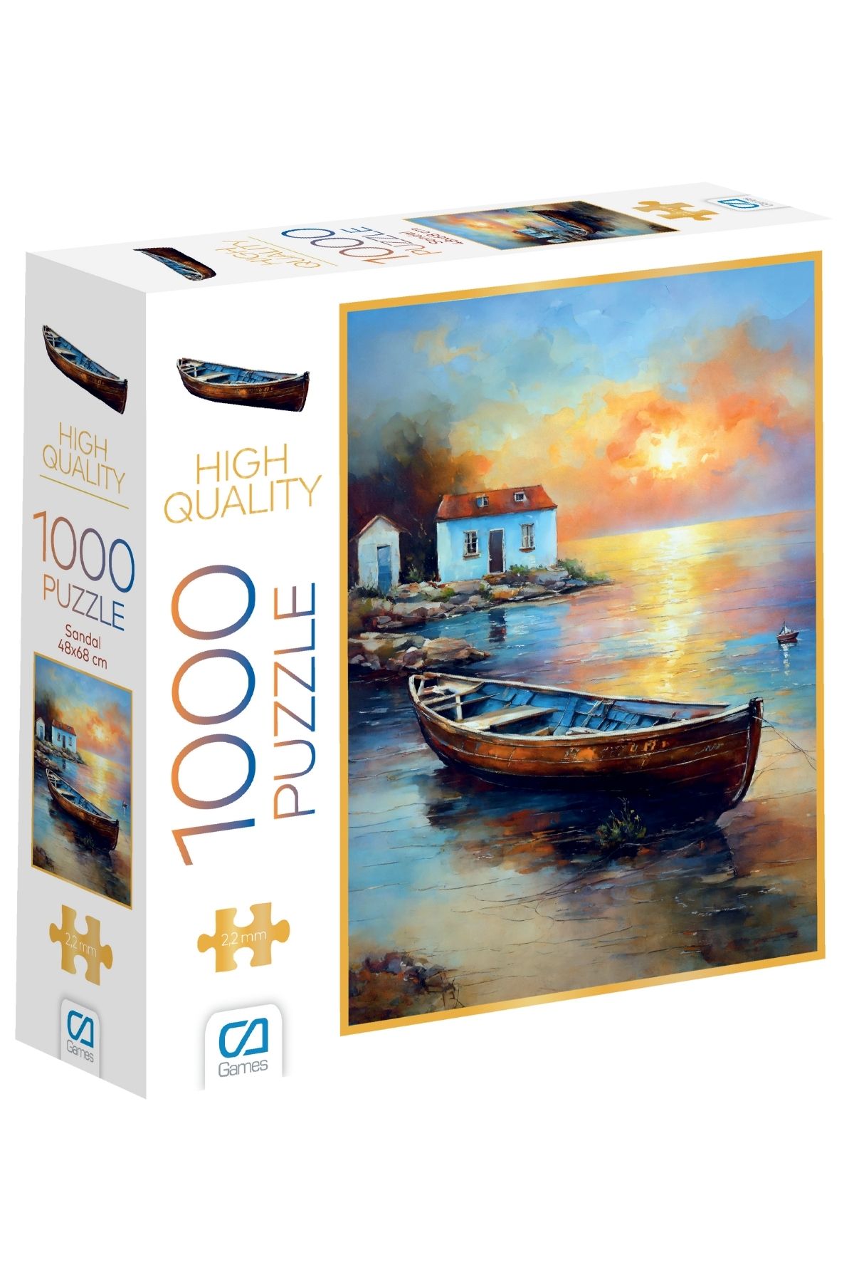 CA Games Sandal 1000 Parça 2,2mm Kalınlık 48x68cm Profesyonel Hobi Puzzle Yapboz Serisi