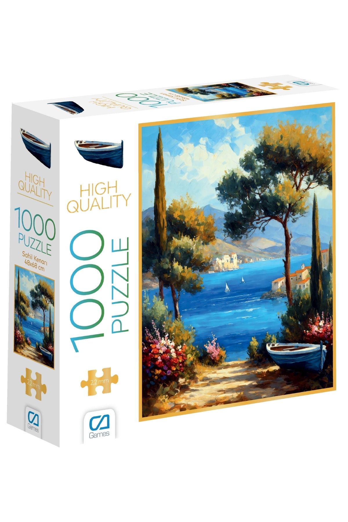 CA Games Sahil Kenarı 1000 Parça 2,2mm Kalınlık 48x68cm Profesyonel Hobi Puzzle Yapboz Serisi