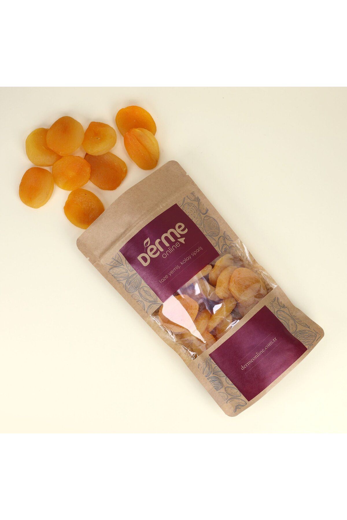 Derme-Malatya Yellow Dried Jumbo Apricots - 200 Grams 2