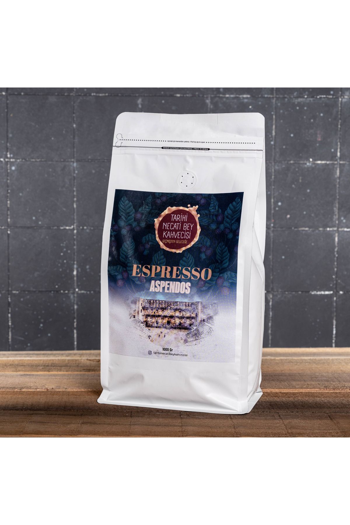 Tarihi Necati Bey Kahvecisi Tarihi Necatibey Kurukahvecisi Espresso Çekirdek Kahve| Aspendos 1kg