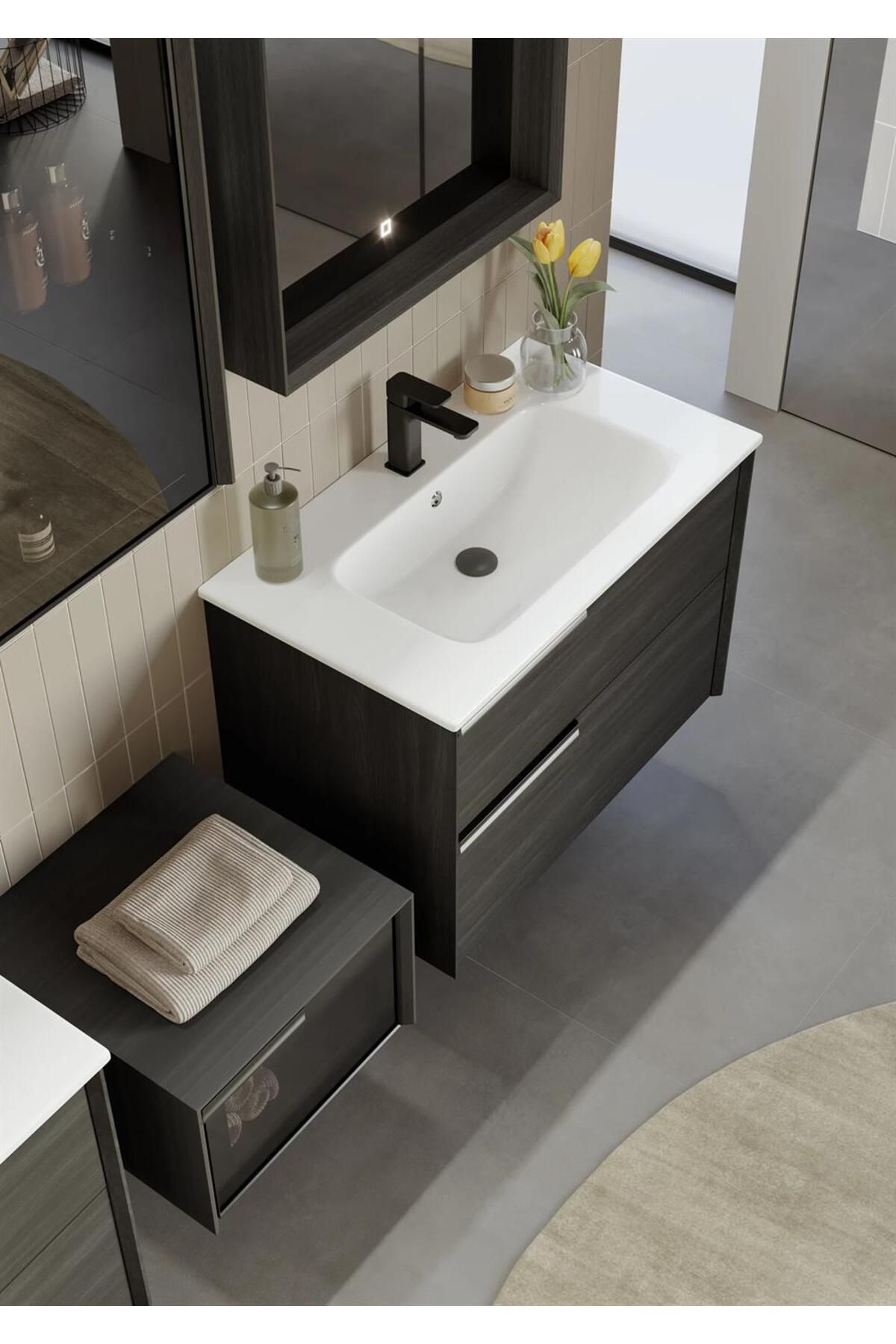 ORKA NOVENTA 101 ALT MODÜL + LAVABO  CABANA 5003466