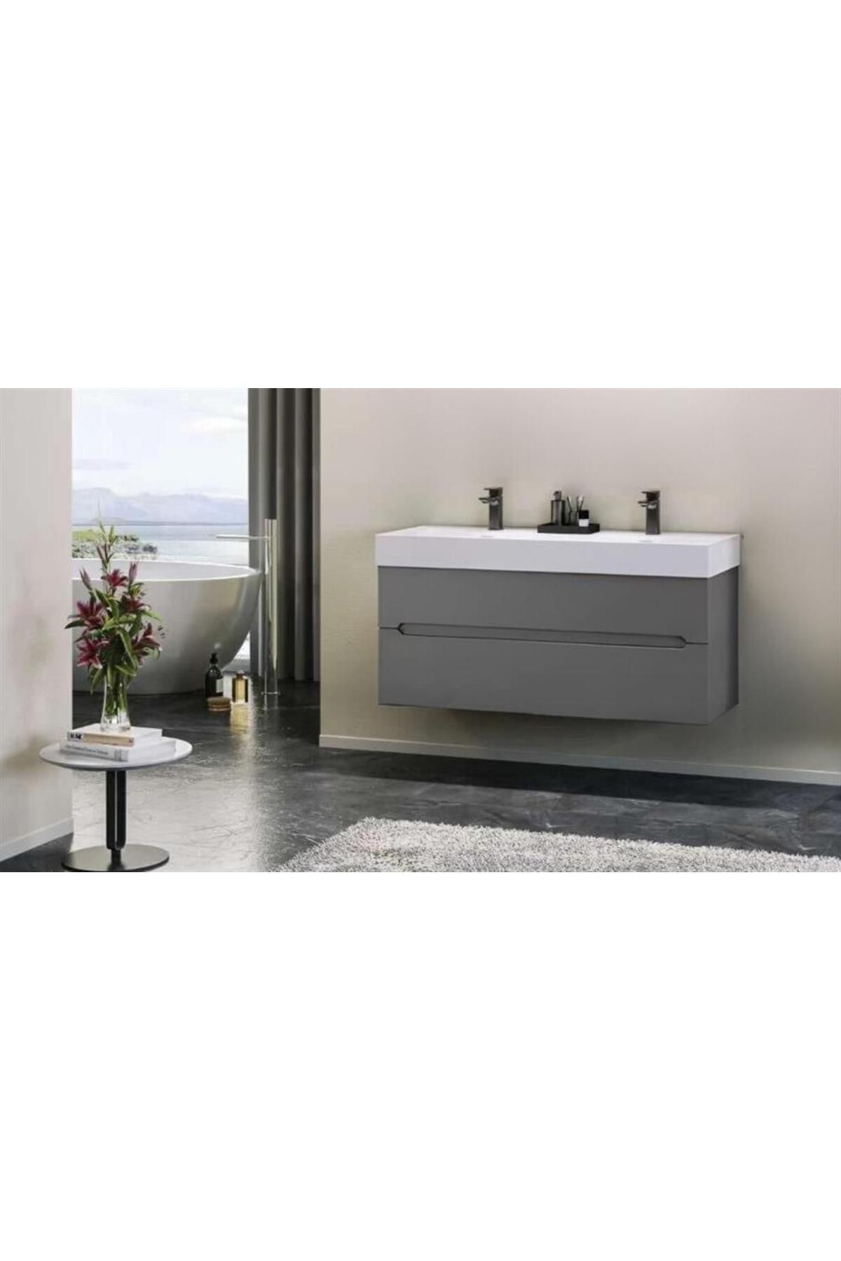 ORKA MALTA  120 ALT MODÜL + LAVABO  MAT GRİ 5001487