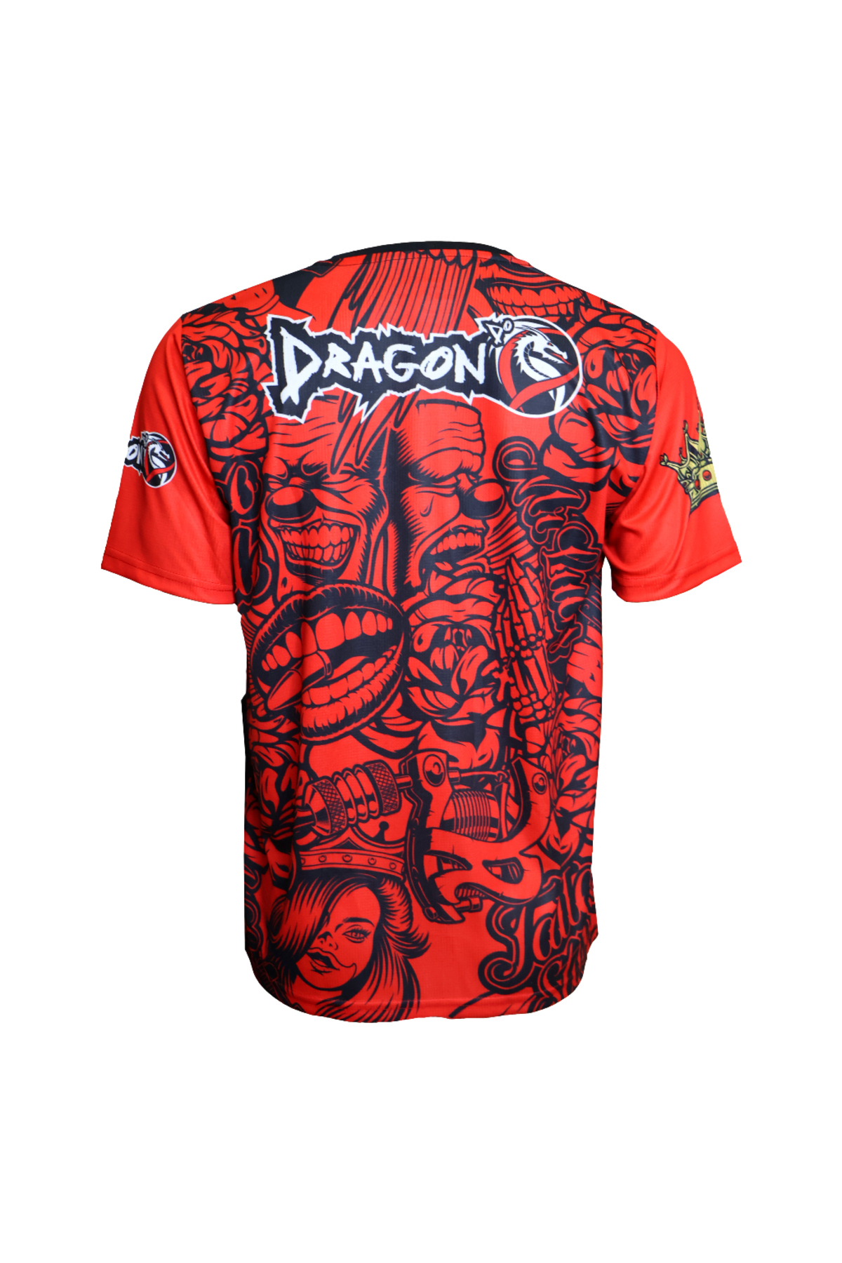 Dragondo TX8598 Muaythai Tişört Dijital Baskılı Muay Thai Tişört Kırmızı görsel 2