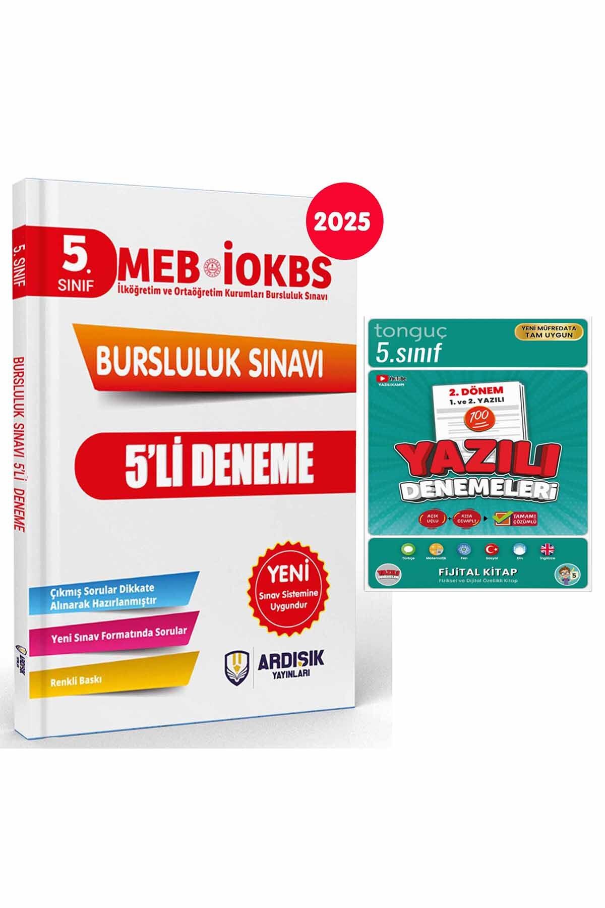 Tonguç Yayınları 5. Sınıf Yazılı Denemeleri 2. Dönem 1 ve 2. Yazılı + Bursluluk Sınavı Deneme Sınavı 2025