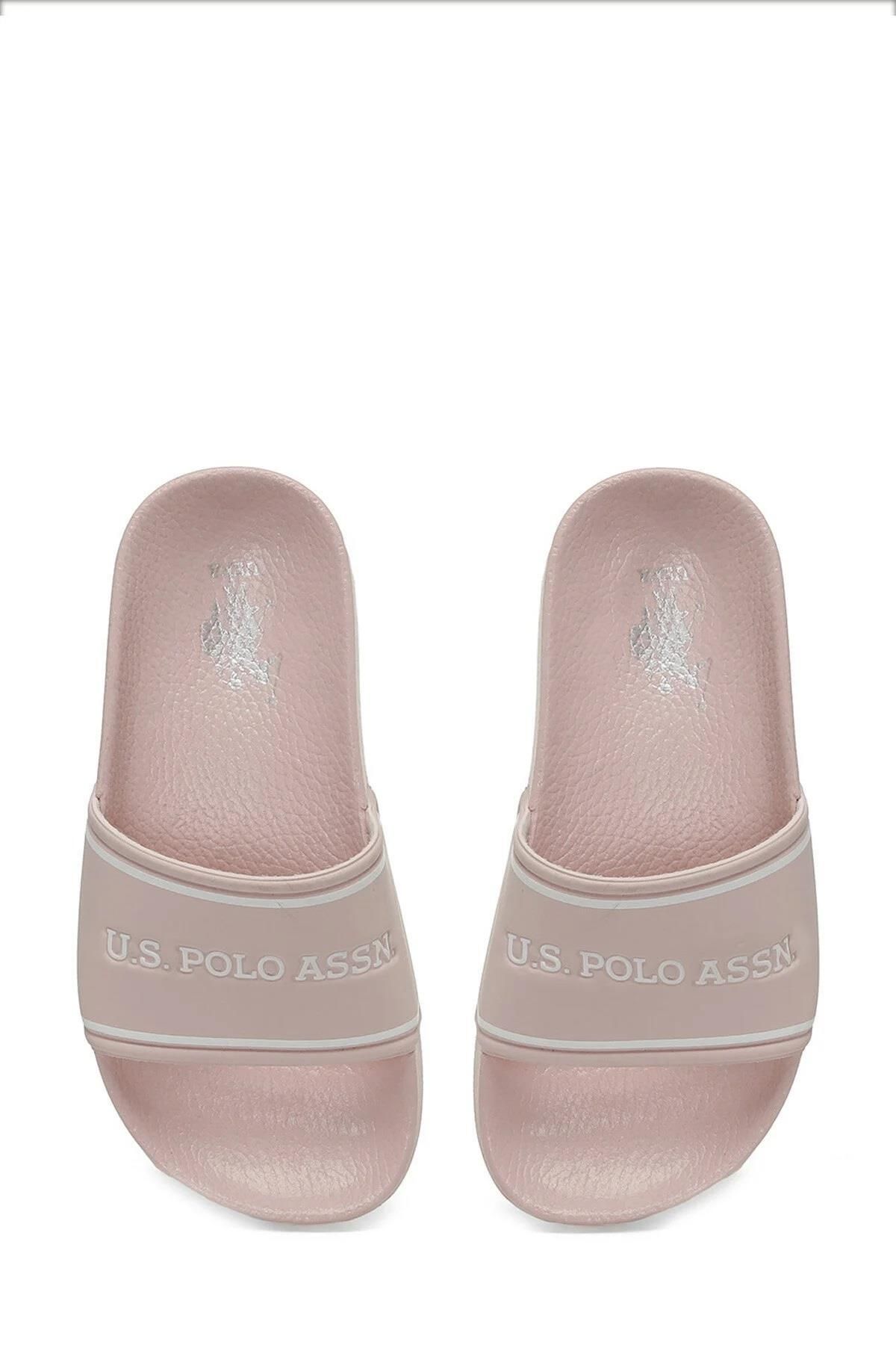 دمپایی ورزشی صورتی دخترانه و بچگانه پایه چوگان Assn. Sonya 4fx Pink Girls Dlippers A10168683312010 U.S. Polo Assn.