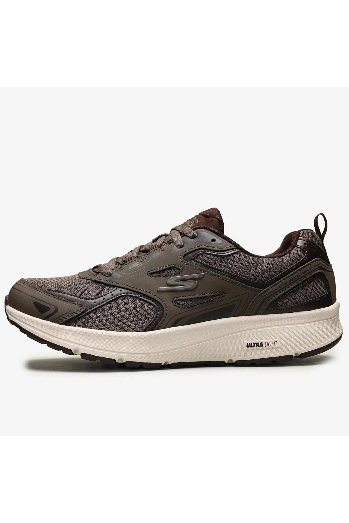 SKECHERS Go Run Consistent Mens Walking Shoes Brown Erkek Yürüyüş Koşu Ayakkabısı Kahverengi