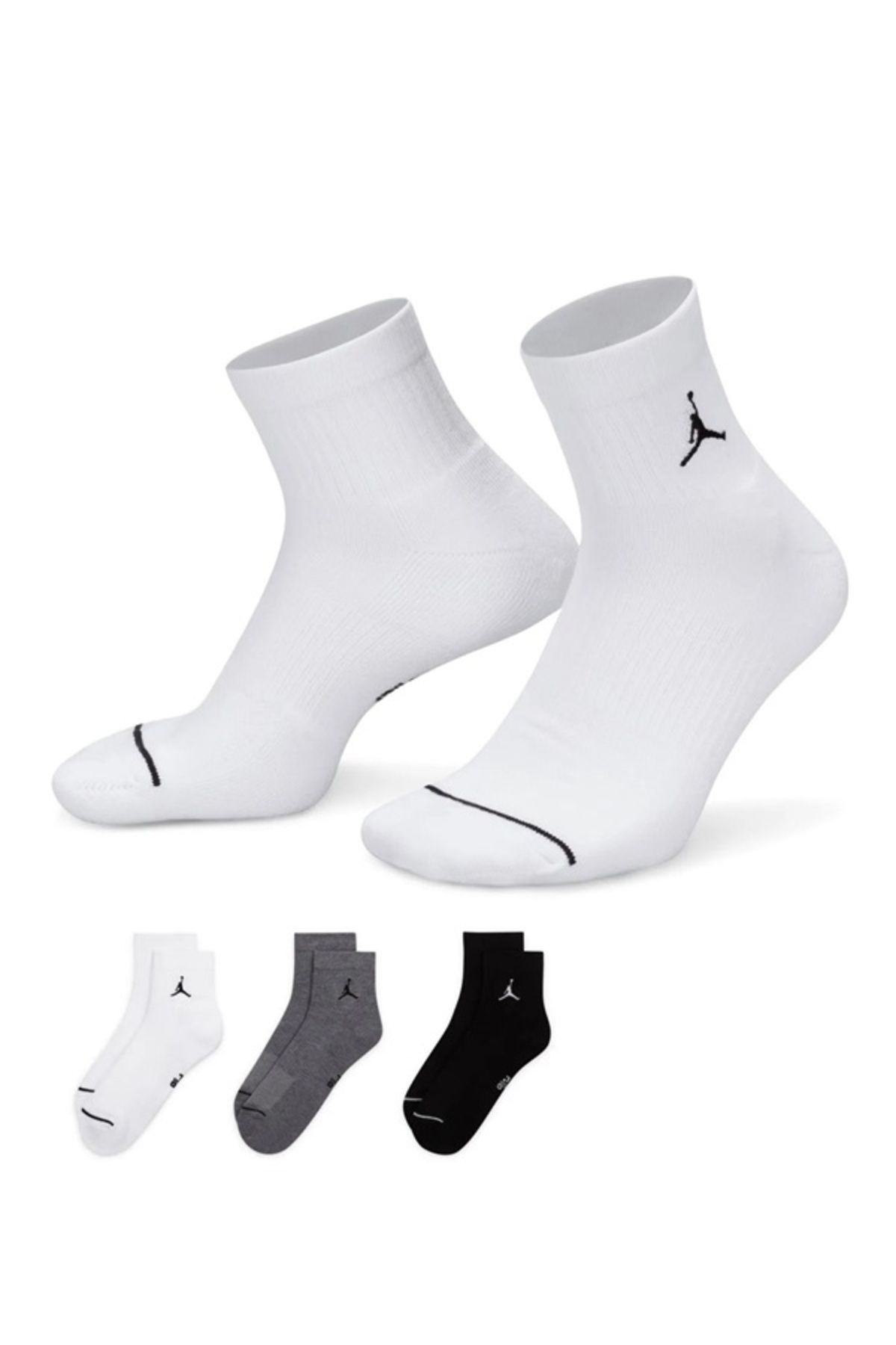 Nike Jordan Everyday Cush Poly Ankle Çorap (3 Çift)