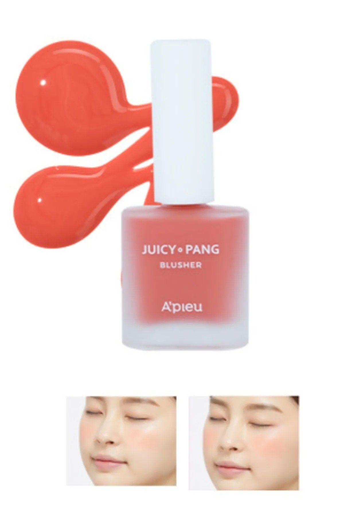 IkI BUÇUK Meyve Kokulu, Nemlendirici Etkili, Doğal Görünümlü Sıvı Allık A'pıeu Juicy-pang Water Blusher SPK01