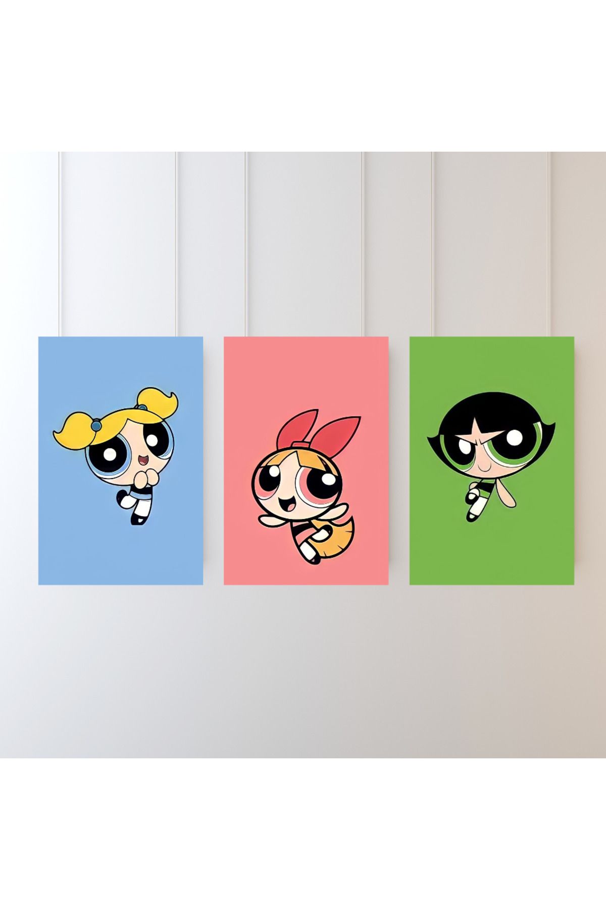 lule home Sayılarla Boyama Seti Bubbles Powerpuff 3'Lü Set 15x15 cm